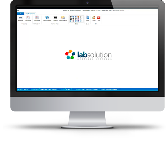 Software para laboratório de análises clínicas - interface do LabSolution